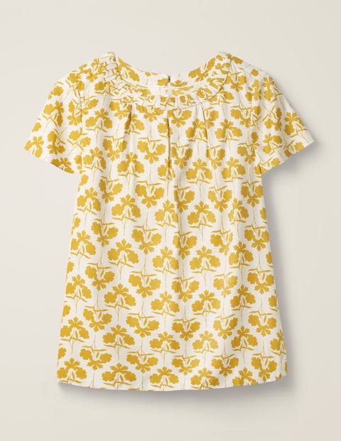 Top Carey - Motif Petal Sprig safran Top Carey - Motif Petal Sprig safran