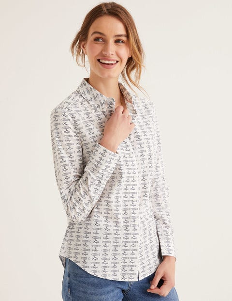 Modern Classic Shirt - Ivory Fish & Chips Modern Classic Shirt - Ivory Fish & Chips
