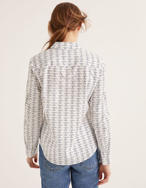 Modern Classic Shirt - Ivory Fish & Chips Modern Classic Shirt - Ivory Fish & Chips