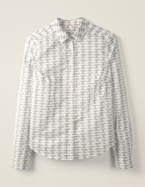 Modern Classic Shirt - Ivory Fish & Chips Modern Classic Shirt - Ivory Fish & Chips