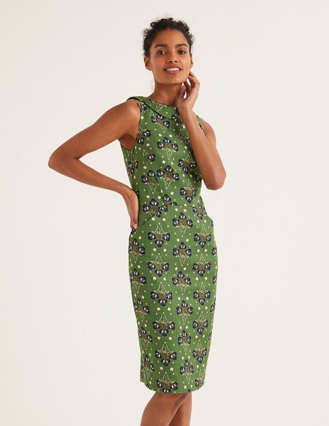 Seam Detail Martha Dress - Broad Bean Star Bouquet Seam Detail Martha Dress - Broad Bean Star Bouquet
