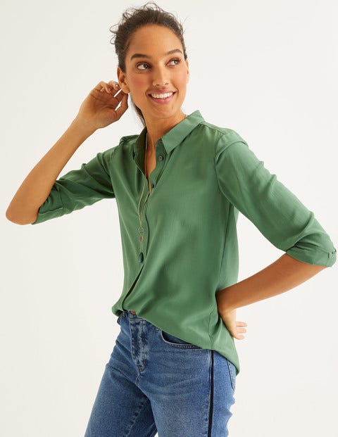 The Silk Shirt - Broad Bean The Silk Shirt - Broad Bean