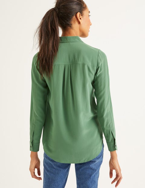The Silk Shirt - Broad Bean The Silk Shirt - Broad Bean