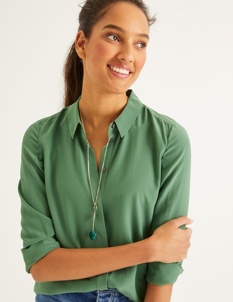 The Silk Shirt - Broad Bean The Silk Shirt - Broad Bean