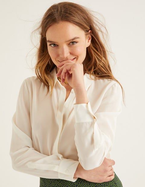 The Silk Shirt - Ivory The Silk Shirt - Ivory