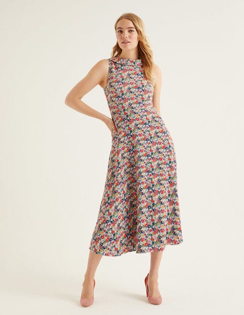 Clarissa Midi Dress - Cameo Blue Country Garden Clarissa Midi Dress - Cameo Blue Country Garden