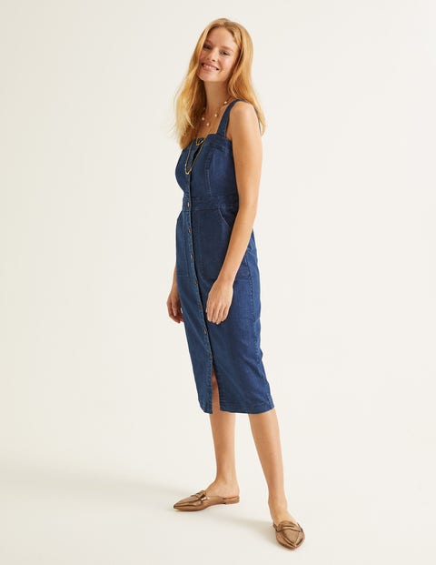 Livia Denim Dress - Mid Vintage Denim Livia Denim Dress - Mid Vintage Denim