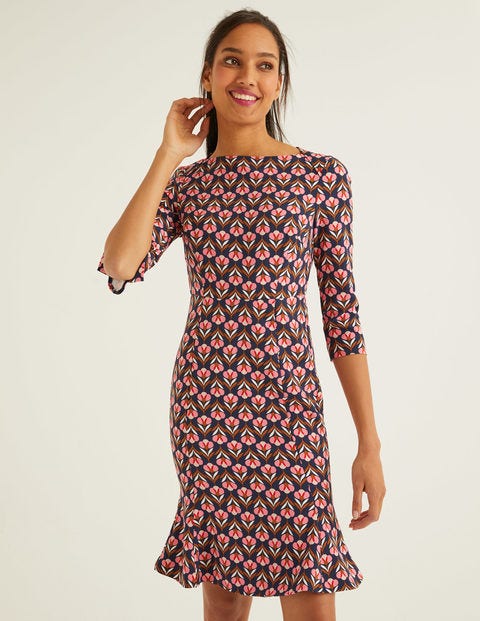 Violette Dress - French Navy Petal Head Violette Dress - French Navy Petal Head