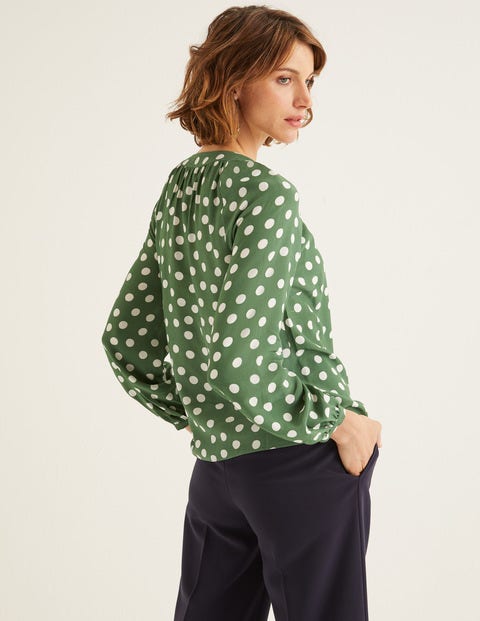 Eadie Top - Broad Bean, Brand Polka Dot Eadie Top - Broad Bean, Brand Polka Dot