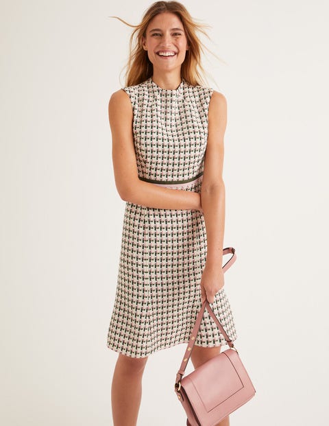 Ayla Tweed Dress - Green, Pink Windmill Ayla Tweed Dress - Green, Pink Windmill