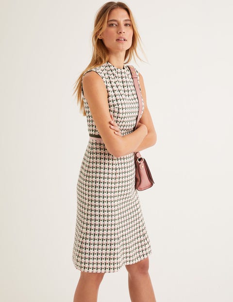 Ayla Tweed Dress - Green, Pink Windmill Ayla Tweed Dress - Green, Pink Windmill