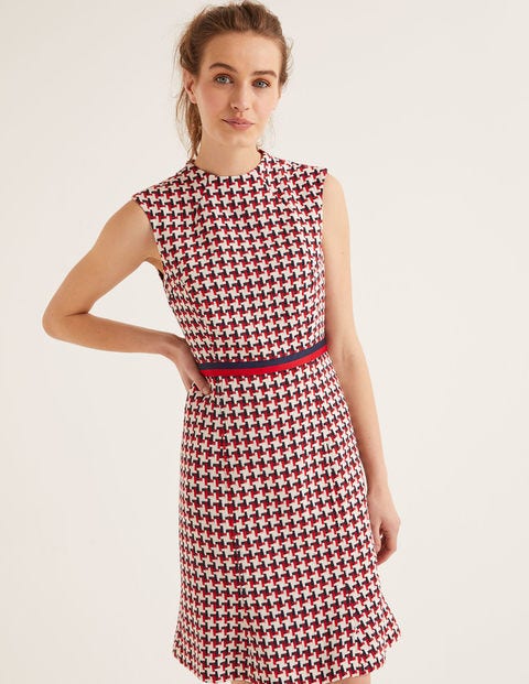 Ayla Tweed Dress - Navy and Red Windmill Ayla Tweed Dress - Navy and Red Windmill