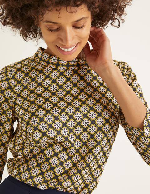 Lily Top - Navy Bud Tile Lily Top - Navy Bud Tile