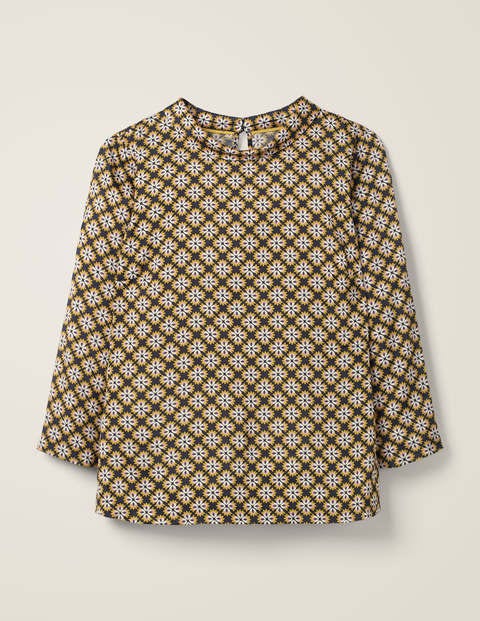 Lily Top - Navy Bud Tile Lily Top - Navy Bud Tile