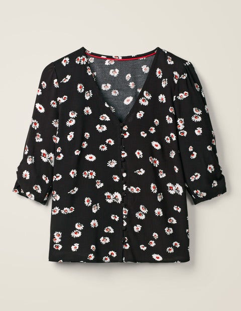 Libby Top - Black, Painted Daisy Libby Top - Black, Painted Daisy