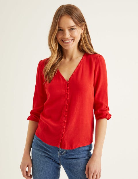 Libby Top - Post Box Red Libby Top - Post Box Red