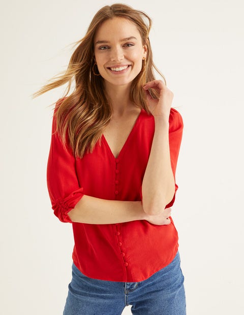 Libby Top - Post Box Red Libby Top - Post Box Red
