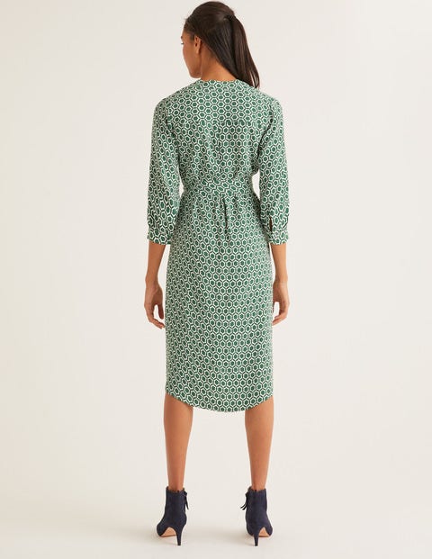 Florence Dress - Broad Bean, Ornamental Tile Florence Dress - Broad Bean, Ornamental Tile
