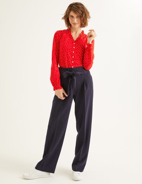 Pippa Bluse - Signalrot, Polka-Tupfen Pippa Bluse - Signalrot, Polka-Tupfen