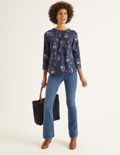 Isabella Top - Navy and Ivory, Daydream Isabella Top - Navy and Ivory, Daydream