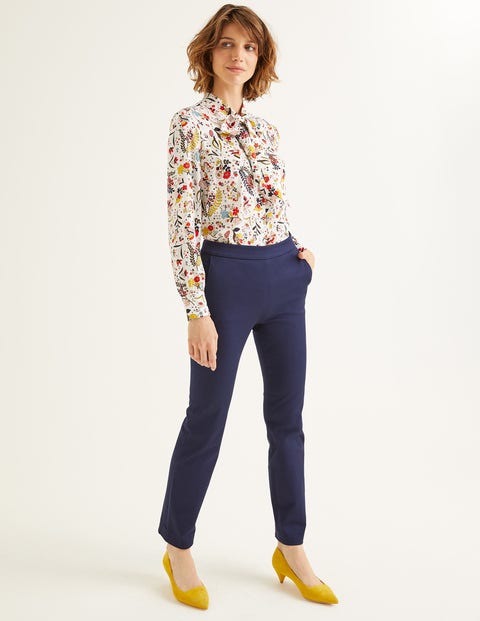 Thelma Blouse - Ivory, Whimsical Bird Thelma Blouse - Ivory, Whimsical Bird