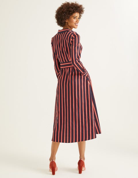Isodora Midi Shirt Dress - French Navy Stripe Isodora Midi Shirt Dress - French Navy Stripe
