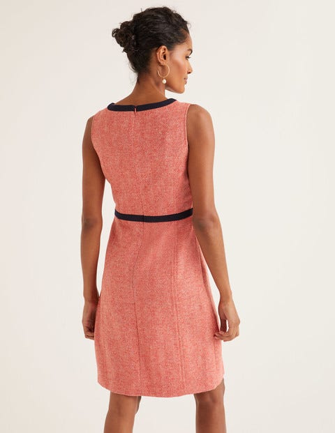 Carrie Tweed Dress - Orange Herringbone Carrie Tweed Dress - Orange Herringbone