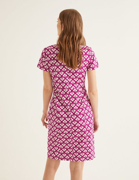 Dana Chino Dress - Vibrant Plum, Petal Sprig Dana Chino Dress - Vibrant Plum, Petal Sprig