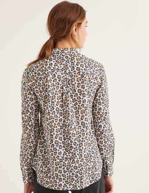 Faye Shirt - Ivory, Chic Leopard Faye Shirt - Ivory, Chic Leopard