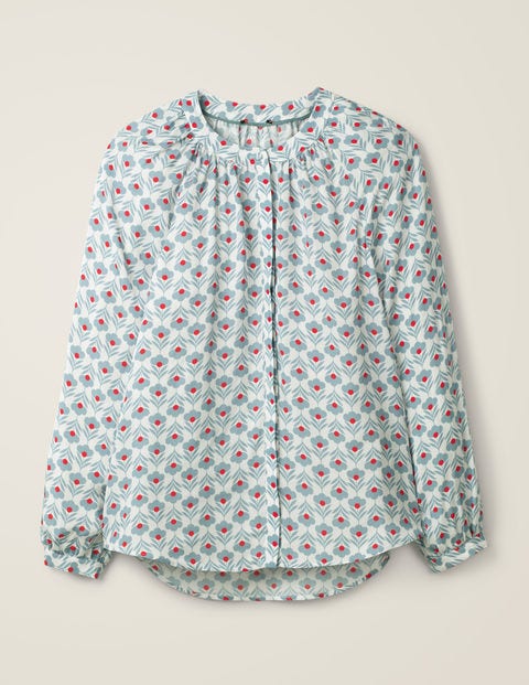 Paris Blouse - Ivory, Petal Head Mono Paris Blouse - Ivory, Petal Head Mono