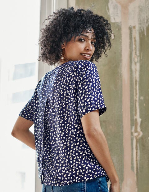 Marisa Top - Navy, Ditsy Petal Marisa Top - Navy, Ditsy Petal
