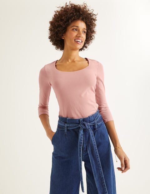 Double Layer Front Top - Chalky Pink Double Layer Front Top - Chalky Pink