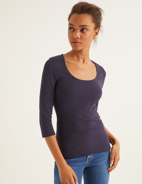 Double Layer Front Top - Navy Double Layer Front Top - Navy