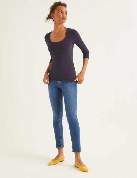 Double Layer Front Top - Navy Double Layer Front Top - Navy