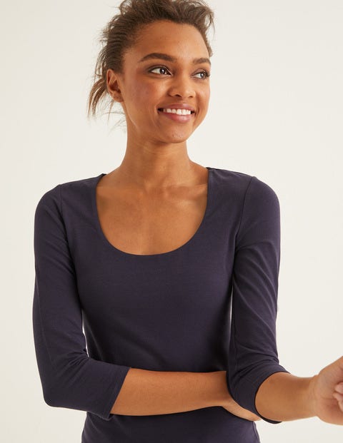 Double Layer Front Top - Navy Double Layer Front Top - Navy