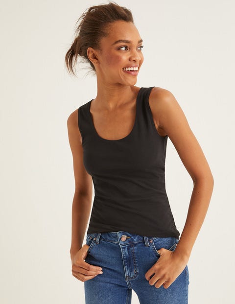 Double Layer Tank - Black Double Layer Tank - Black