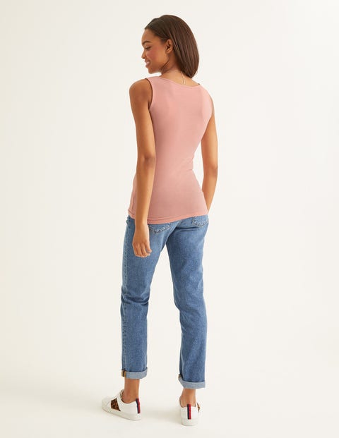 Double Layer Tank - Chalky Pink Double Layer Tank - Chalky Pink