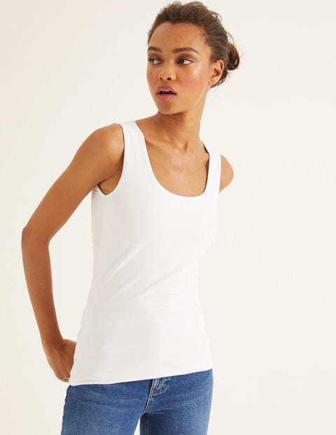Double Layer Tank - White Double Layer Tank - White