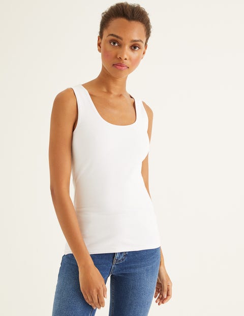 Double Layer Tank - White Double Layer Tank - White