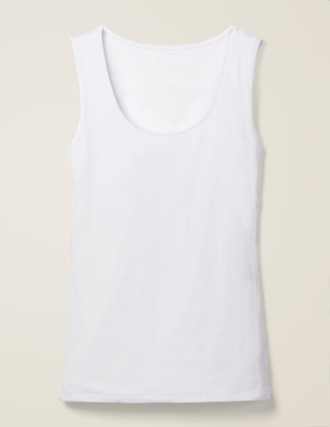 Doppellagiges Trägershirt - Weiß Doppellagiges Trägershirt - Weiß