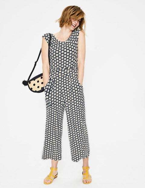 Truro Raffia Embroidered Bag - Navy and Raffia Spot Truro Raffia Embroidered Bag - Navy and Raffia Spot