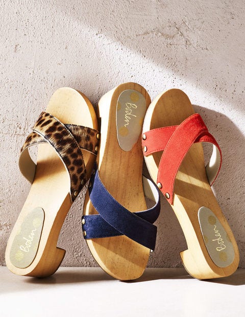 Orella Clogs - Hellbraun, Leopardenmuster Orella Clogs - Hellbraun, Leopardenmuster