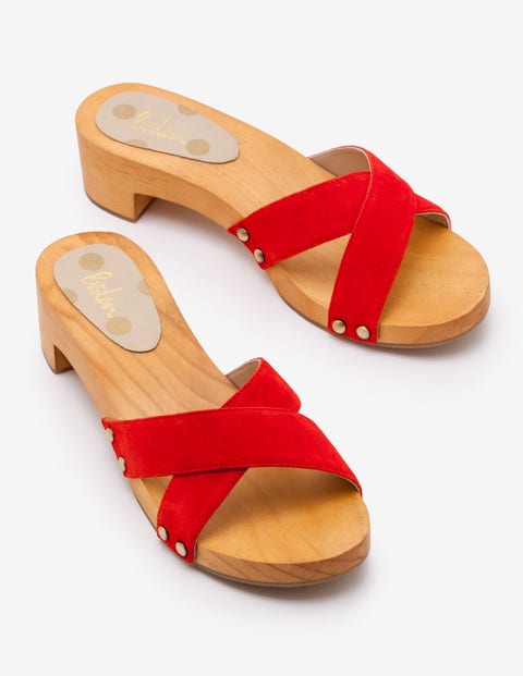 Orella Clogs - Knalliges Rot Orella Clogs - Knalliges Rot