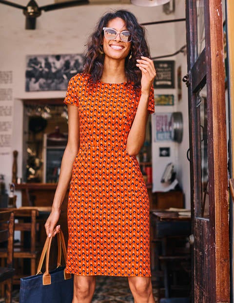 Phoebe Jersey Dress - Popsicle Tulip Geo Phoebe Jersey Dress - Popsicle Tulip Geo