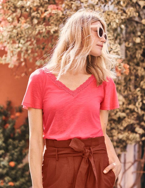 Margie Jersey Top - Strawberry Split Margie Jersey Top - Strawberry Split