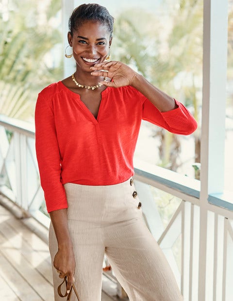 The Cotton Notch Tee - Red Pop The Cotton Notch Tee - Red Pop
