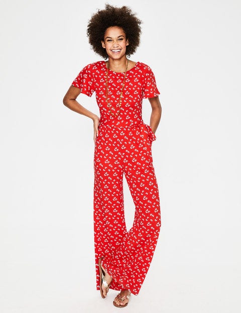 Camille Ponte Jumpsuit - Red Pop Daisy Cloud Camille Ponte Jumpsuit - Red Pop Daisy Cloud