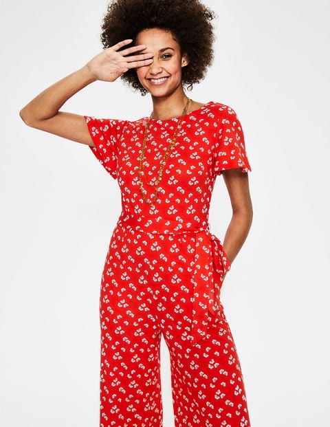 Camille Ponte Jumpsuit - Red Pop Daisy Cloud Camille Ponte Jumpsuit - Red Pop Daisy Cloud