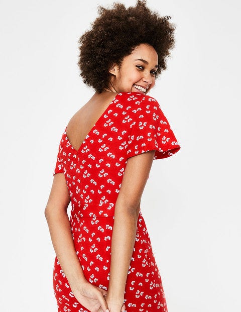 Camille Ponte Jumpsuit - Red Pop Daisy Cloud Camille Ponte Jumpsuit - Red Pop Daisy Cloud
