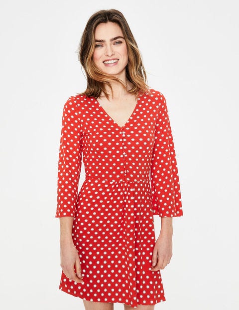 Scarlett Jersey Tunic - Red Pop Star 